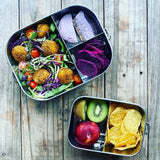 Large Stainless Steel Bento Box | 3-Compartment Reusable Lunch Box
