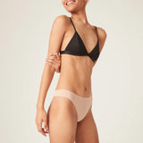 Seamfree Thong - Light Absorbency - Cashew